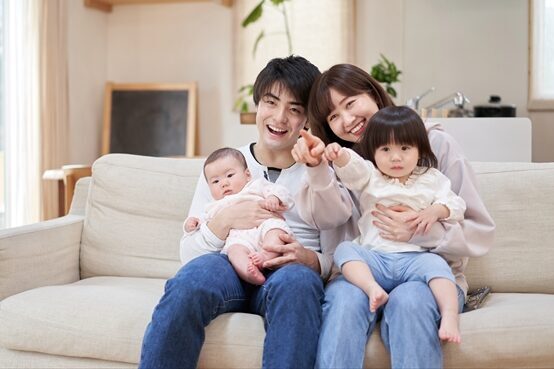 家族でテレビ鑑賞